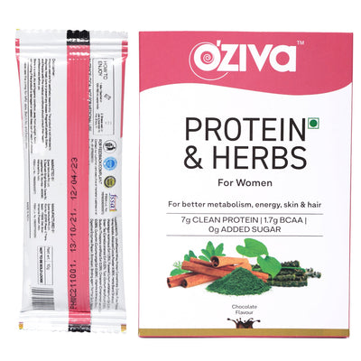 OZiva Protein & Herbs for Women, Mini